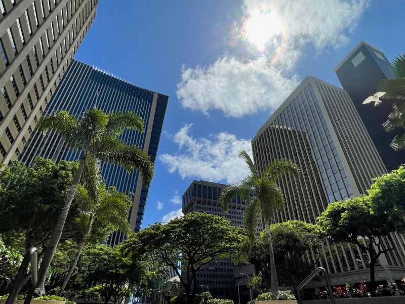 ダウンタウンには商用不動産が集中